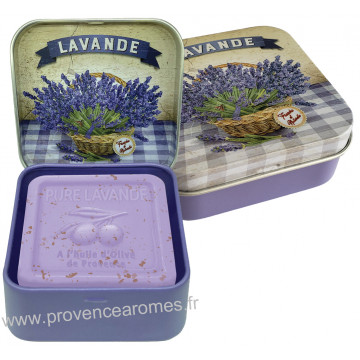 Boîte et savon 100 g Fleur de Lavande Provence Esprit Provence