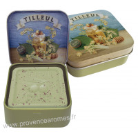 Boîte et savon 100 g Tilleul de Provence Esprit Provence