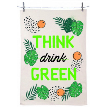 Torchon THINK drink GREEN