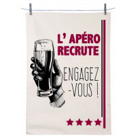 Torchon L'APÉRO RECRUTE ENGAGEZ VOUS !