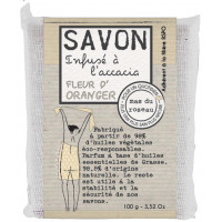 Savonnette FLEUR D’ORANGER infusée à l'acacias 100 g Mas du roseau