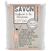 Savonnette COTON infusée à la garance 100 g Mas du roseau