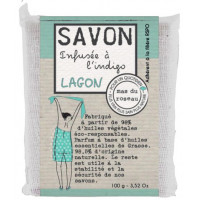 Savonnette LAGON infusée à l'indigo 100 g Mas du roseau