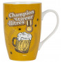 Mug LE CHAMPION DE TIREUR DE LITRES Natives déco rétro vintage