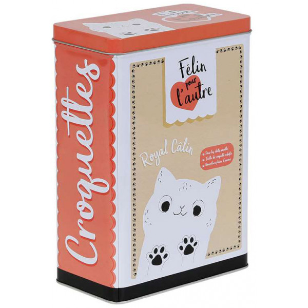 Boîte à croquettes CHAT FELIN Natives déco rétro vintage - Provence Arômes  Tendance sud