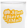 Coffret de 4 verres à bière LE GUET À PINTES Natives déco rétro vintage