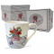 Mug FLAMANT ROSE FLEURI dans coffret