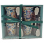 Coffret 4 Tasses à café et cuillères HIBOU et JEUNE HIBOU Allen Designs