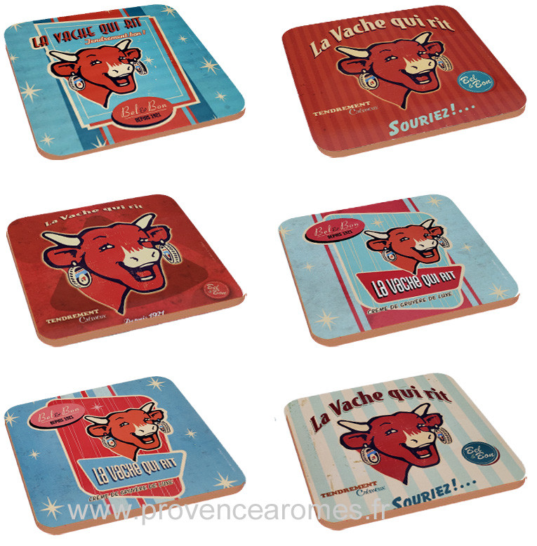 Dessous De Verre Vache OCD – Blague Drôle, 9x9cm, Panneau Dur