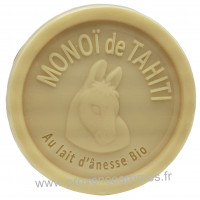 Savon LAIT D'ÂNESSE Bio au MONOÏ DE TAHITI AOP 100 gr Esprit Provence