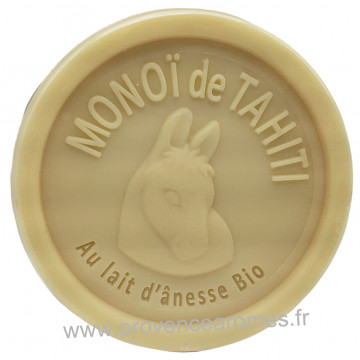 Savon LAIT D'ÂNESSE Bio au MONOÏ DE TAHITI AOP 100 gr Esprit Provence