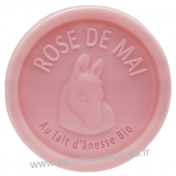 Savon LAIT D'ÂNESSE Bio ROSE DE MAI 100 gr Esprit Provence