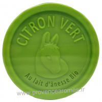 Savon LAIT D'ÂNESSE Bio CITRON VERT 100 gr Esprit Provence