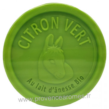 Savon LAIT D'ÂNESSE Bio CITRON VERT 100 gr Esprit Provence
