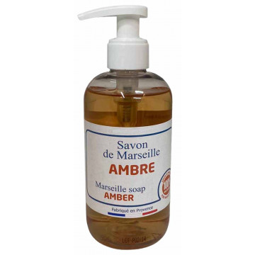 Savon douche de Marseille Ambre flacon pompe 250 ml