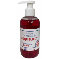 Savon douche de Marseille Coquelicot flacon pompe 250 ml