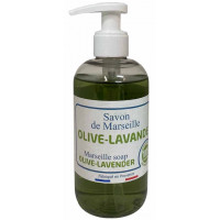 Savon douche de Marseille Olive Lavande flacon pompe 250 ml