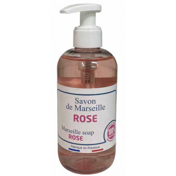 Savon douche de Marseille Rose flacon pompe 250 ml
