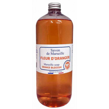 Savon douche de Marseille Fleur d'oranger 1 litre