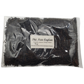 Thé noir Ceylan le sachet de 70 gr