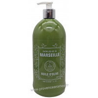 Savon liquide de Marseille Huile d'olive flacon pompe 1 litre