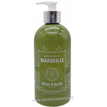 Savon liquide de Marseille Huile d'olive flacon pompe 500 ML