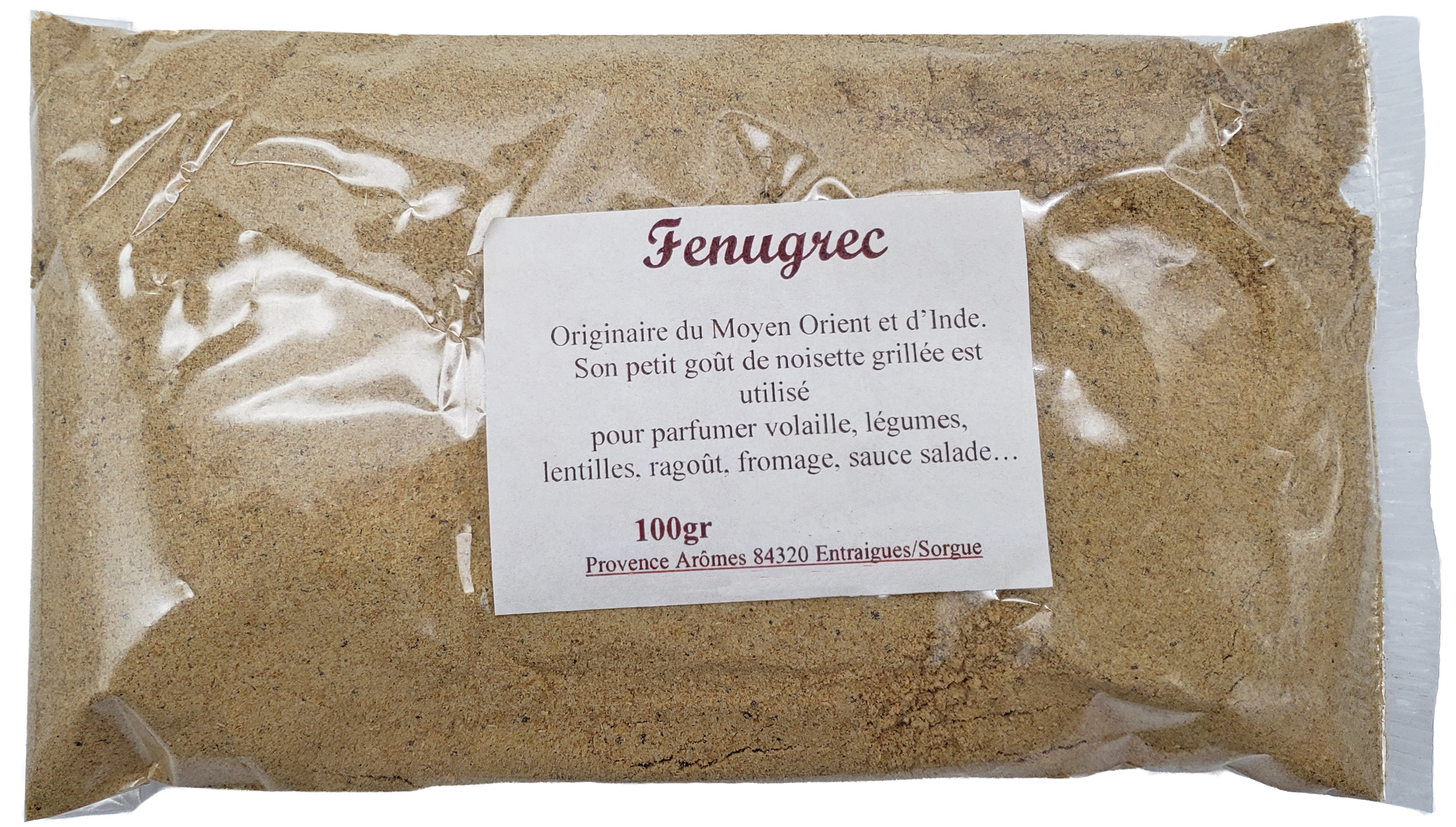Fenugrec poudre Sachet de 100 gr - Provence Arômes Tendance sud