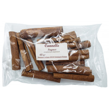 Cannelle tuyau 6 cm Sachet de 60 gr