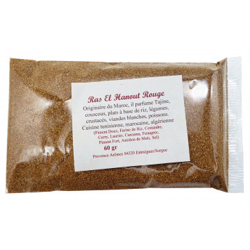 Rasel hanout Rouge Sachet de 60 gr