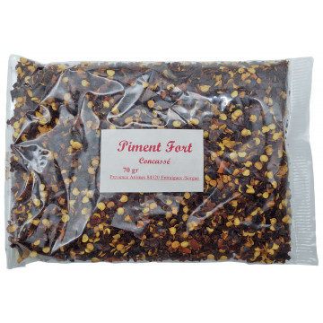 Piment fort concassé Sachet de 70 gr