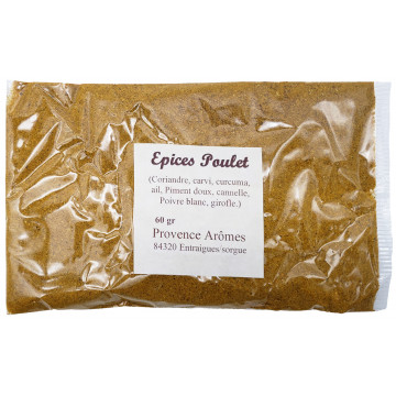 Épices Poulet Jaune Sachet de 60 gr