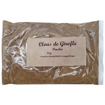 Clou de girofle en poudre Sachet de 50 gr