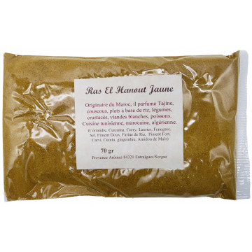 Rasel hanout Jaune Sachet de 70 gr