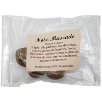 Noix de Muscade entière Sachet de 3