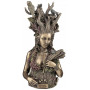 Statuette GAÏA DÉESSE de la TERRE 25 cm effet bronze