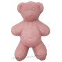 Savon en forme d'ourson rose plat