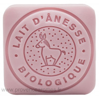 Savon d'invité Rose au lait d'ânesse Biologique 30 gr