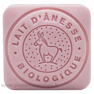 Savon d'invité Rose au lait d'ânesse Biologique 30 gr