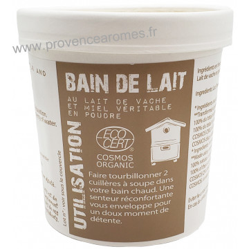 Bain de lait au lait de vache et miel véritable Mas du roseau