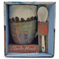Mug avec cuillère LES COQUELICOTS Claude Monet