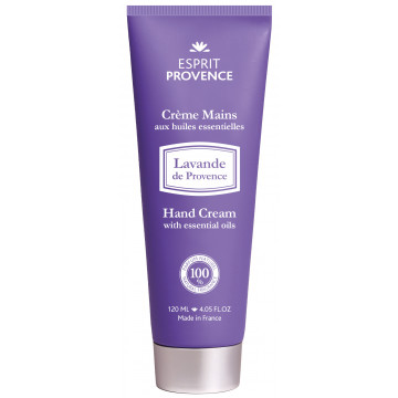 Crème mains aux huiles essentielles Lavande de Provence 120 ml Esprit Provence