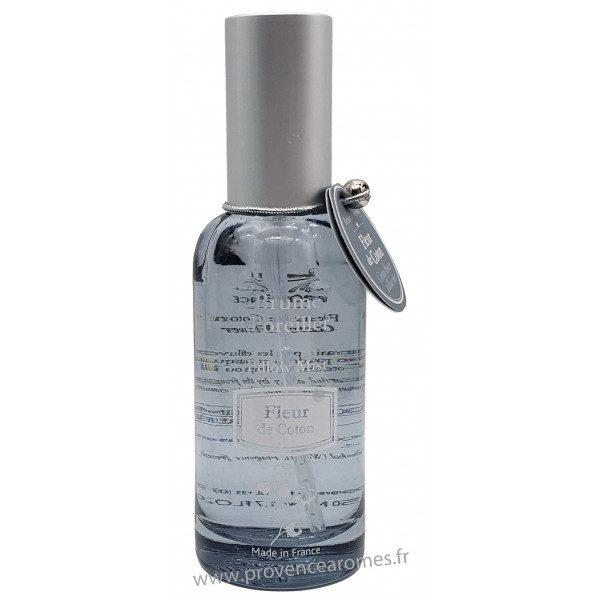 Brume d'oreiller FLEUR DE COTON 50 ml Esprit Provence - Provence Arômes  Tendance sud