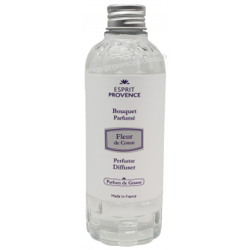 Recharge parfum d'ambiance à bâtons FLEUR DE COTON 250 ml Esprit Provence