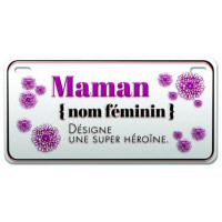 Magnet métal MAMAN désigne une super héroïne