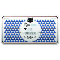 Magnet métal Mon Papa c'est Super papa