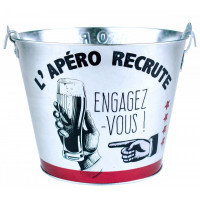 Seau à canettes L'APÉRO RECRUTE ENGAGEZ-VOUS !