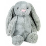 Peluche lapin gris avec de grandes oreilles