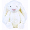 Peluche lapin blanc avec de grandes oreilles