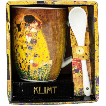 Mug avec cuillère LE BAISER Klimt 1906