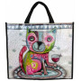 Sac Cabas Chat avec un verre de vin ALLEN DESIGNS